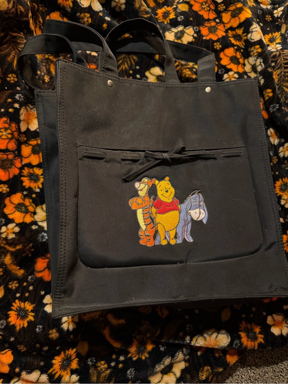 Vintage Winnie the Pooh Canvas Tote Bag